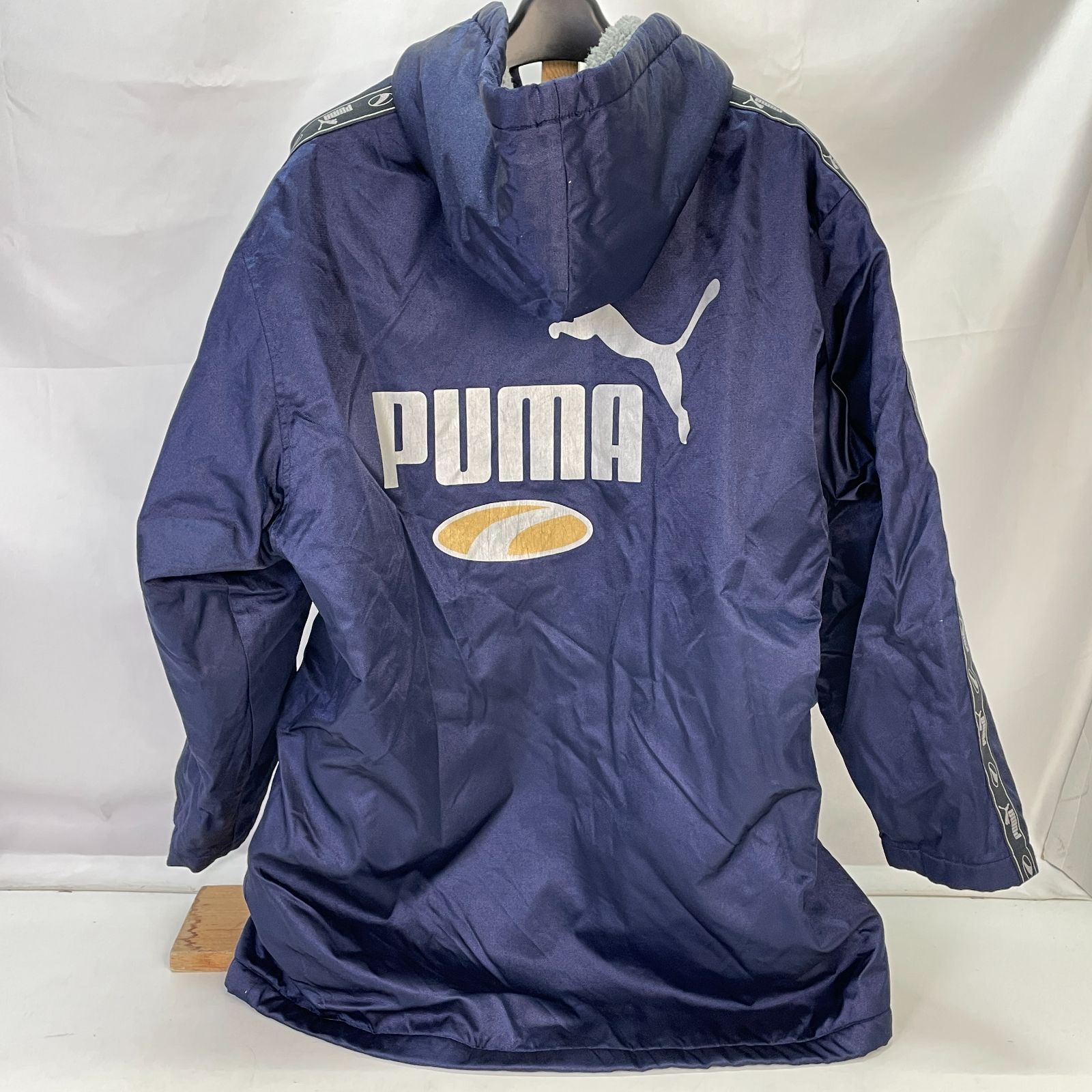 01m1411 PUMA プーマ ベンチコート サイズ160 ネイビー 中古