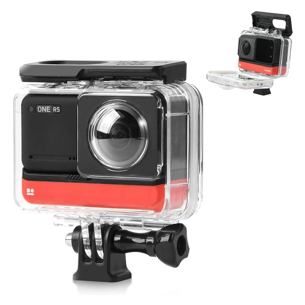 【迅速発送】TOMGDRACO 【360度パノラマモード】Insta360 ONE RS パノラマモード用潜水ケース 30M 防水ケース 水中撮影 防水深さ30M 耐圧性、防塵、落下防止 取付け簡単 30m水深ダイビング/シュノーケ