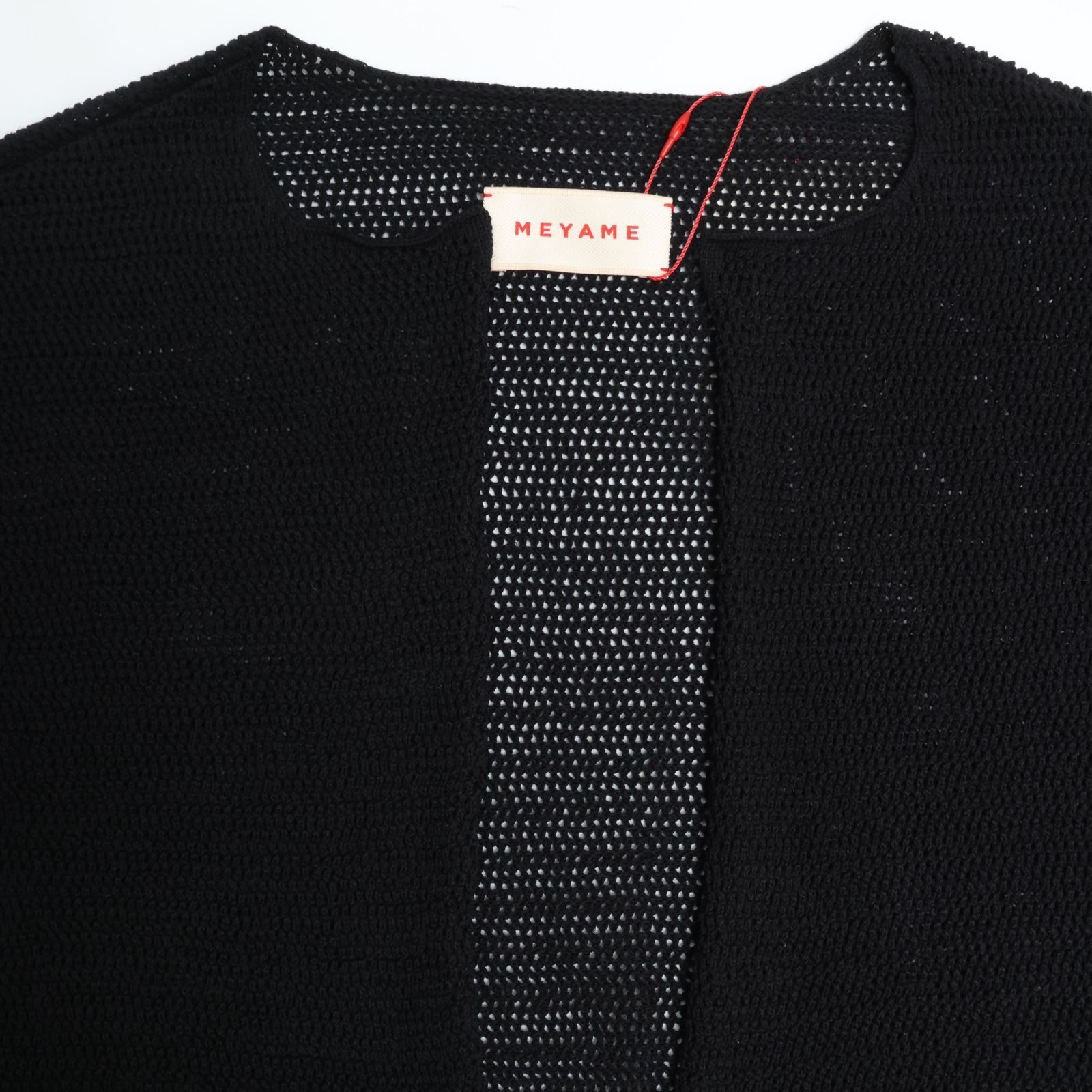 売れ筋商品|||MEYAME / LONG SLIT HALF-SLEEVE KNIT BLACK メヤメ ニット COUPON配布中 楽天市場】MEYAME / LONG SLIT HALF-SLEEVE KNIT BLACK メヤメ