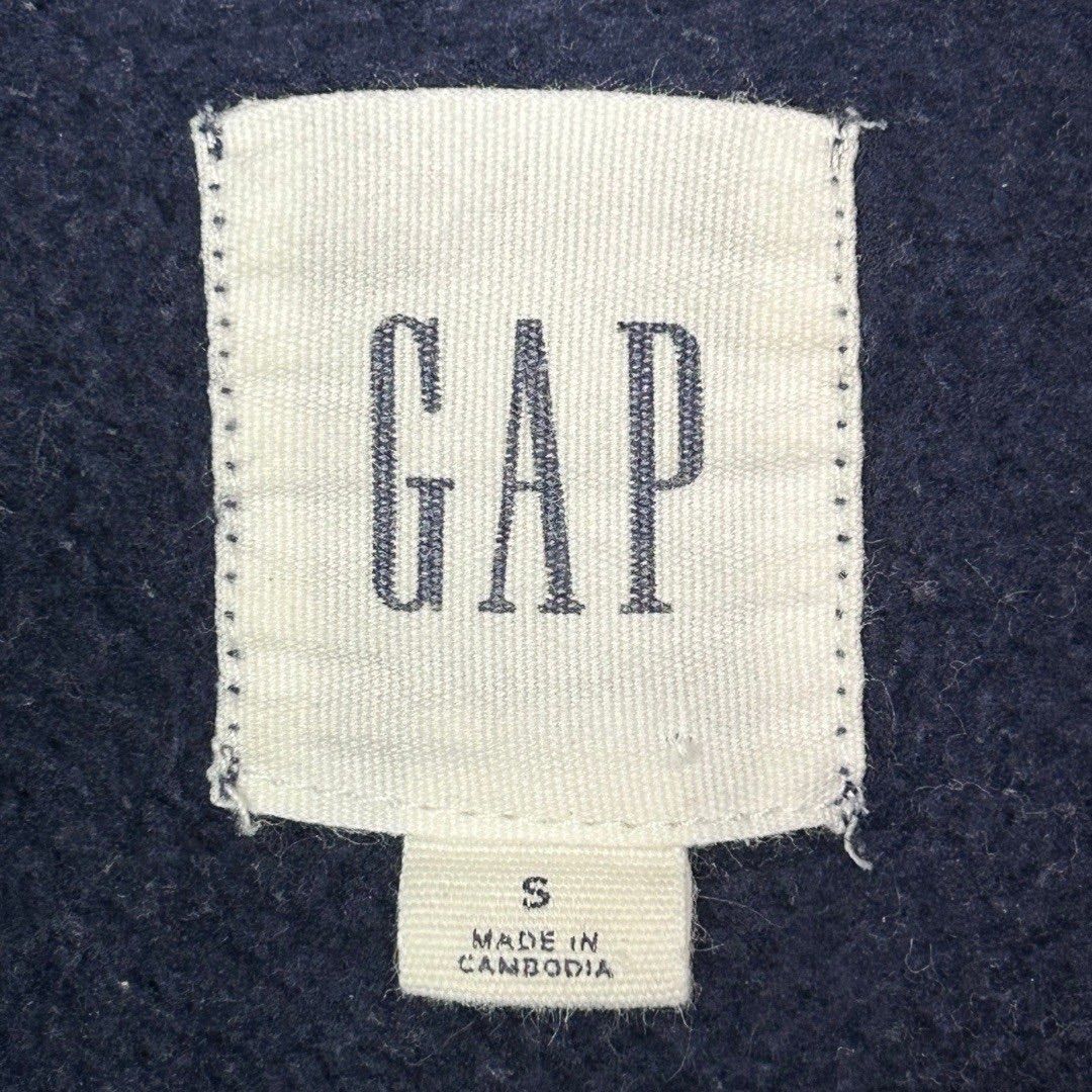 【S】GAP　ギャップ　ビック刺繍　スウェット　ネイビー　紺　古着