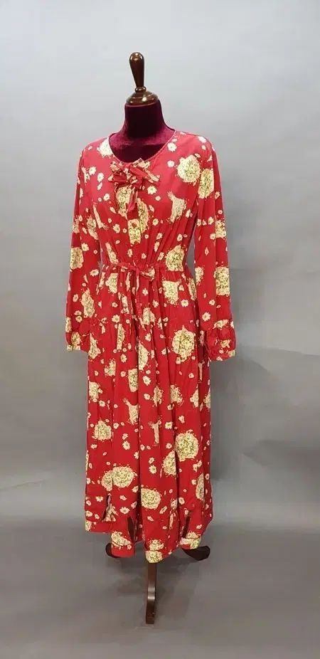 ピンクハウススタイル 日本 ヴィンテージ ドレス ロング丈