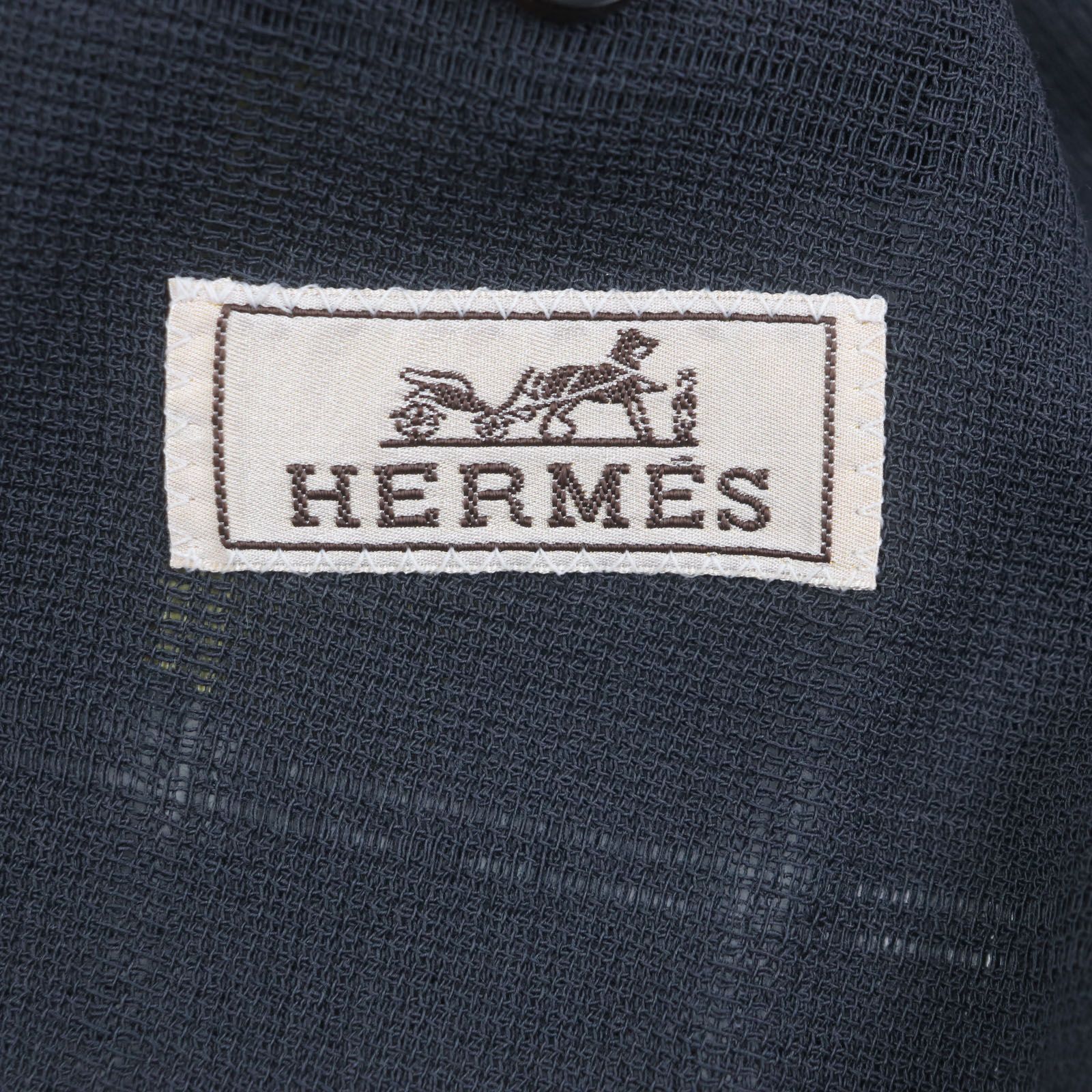 HERMES エルメス　ビンテージ 裏地ロゴ総柄 テーラードジャケット 渋谷並木橋店】HERMES エルメス テーラードジャケット