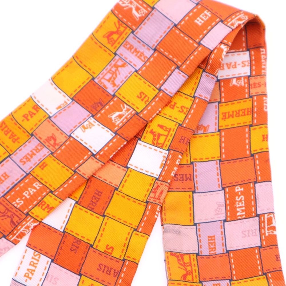 HERMES (エルメス) ツイリー ボルデュック オレンジ系 スカーフ