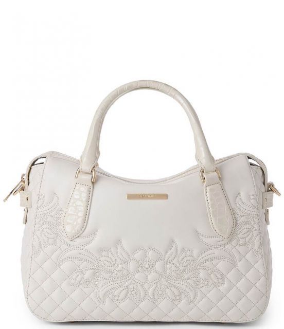 【送料無料】 ブランミン レディース ハンドバッグ バッグ Kew Collection Sea Salt White Micaela Satchel Bag Sea Salt White