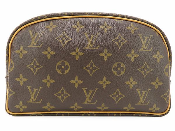 超 ルイヴィトン LOUIS VUITTON モノグラム トゥルーストワレット 25 セカンドバッグ クラッチバッグ コスメポーチ 化粧ポーチ 小物入れ ダークブラウン M47527