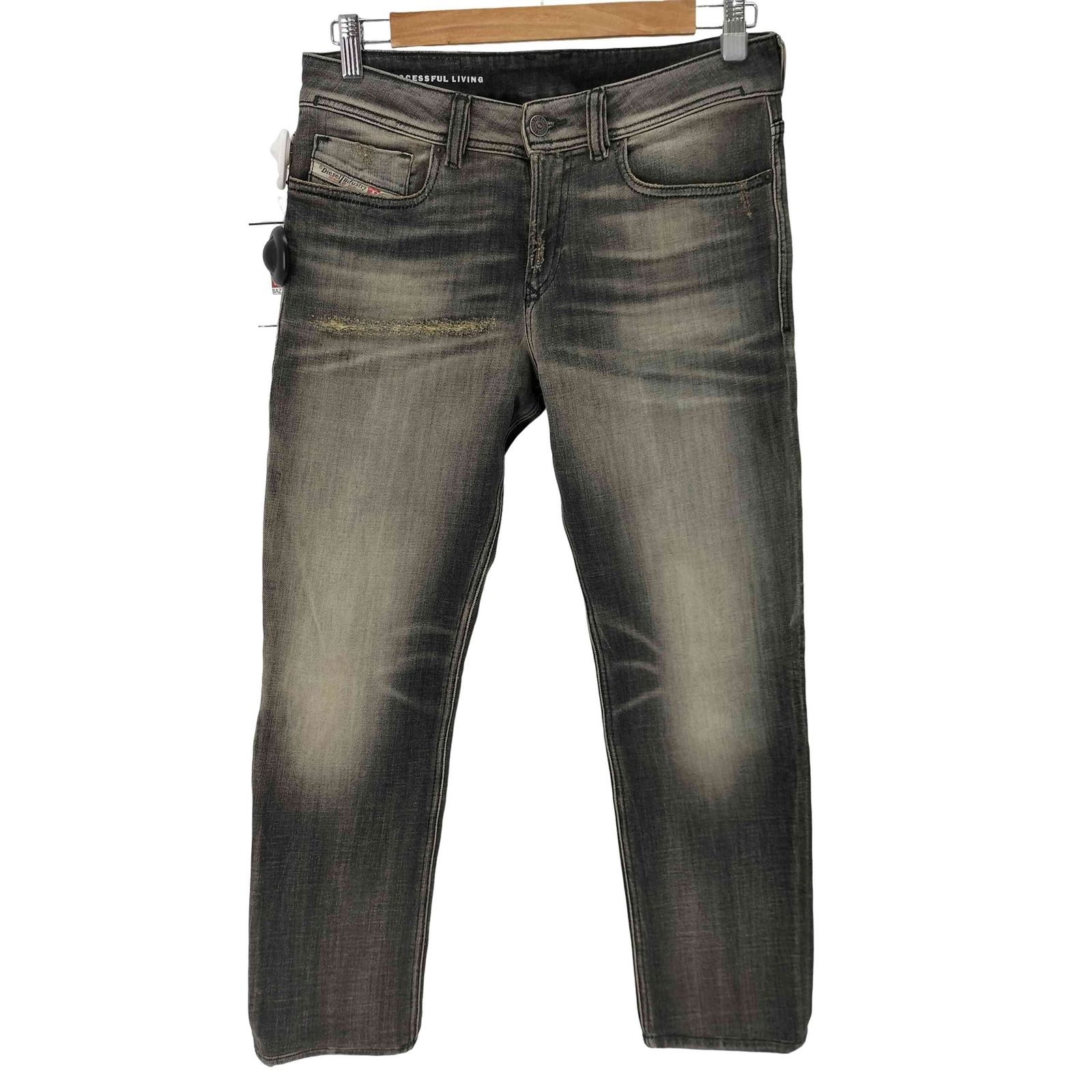 ディーゼル DIESEL 1979 sleenker ダメージ加工スキニーブラックデニム 