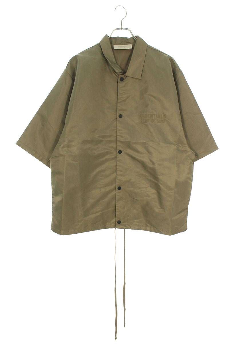 フォグ ESSENTIALS NYLON SHIRT ロゴナイロン半袖シャツ メンズ M