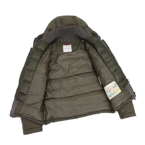 美品 モンクレール CANUT カヌート ロゴワッペン ウール リブニット