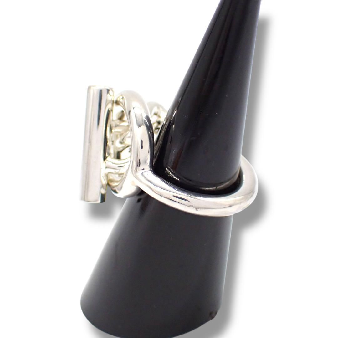 エルメス クロワゼット GM 49 8号 925 リング シルバー 4082 HERMES - エルメス クロワゼット GM 49 8号 925 リング シルバー 4082