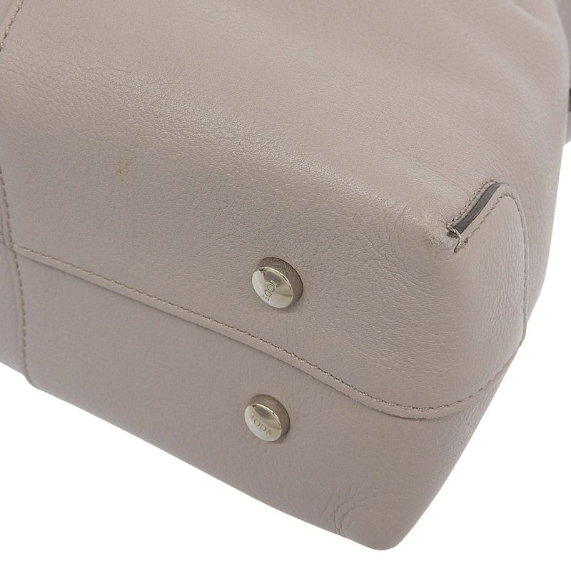 トッズ TOD'S Diドローストリング ミニ 2WAY ショルダーバッグ バケットバッグ レザー グレージュ 中古 新入荷 OB2586 トッズ TOD'S Diドローストリング ミニ 2WAY ショルダーバッグ
