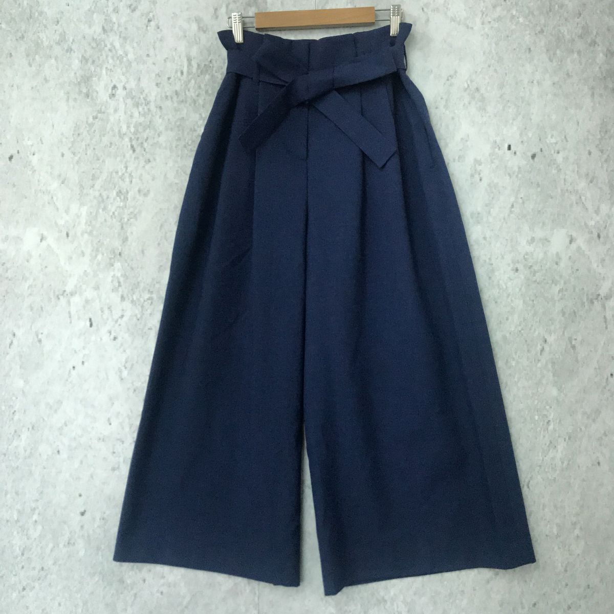 Mackintosh Philosophy マッキントッシュフィロソフィー ウエストリボン ワイド パンツ ブルー 36サイズ □□