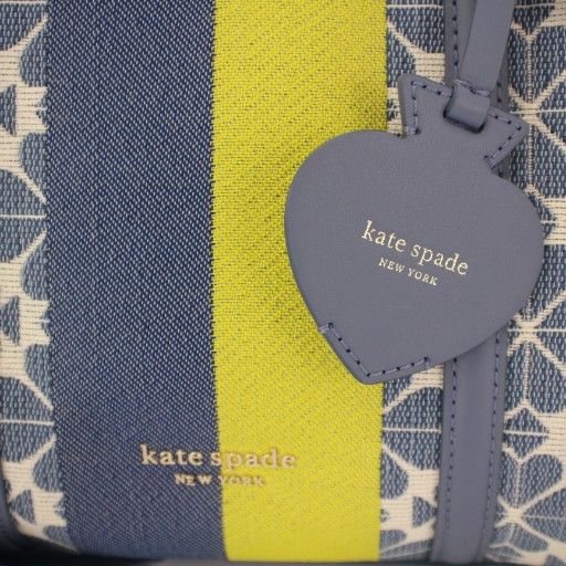 ケイトスペード ミニボストン　2way レザー　フラワー ジャカード ストライプ ケイトスペード KATE SPADE スペードフラワージャカード