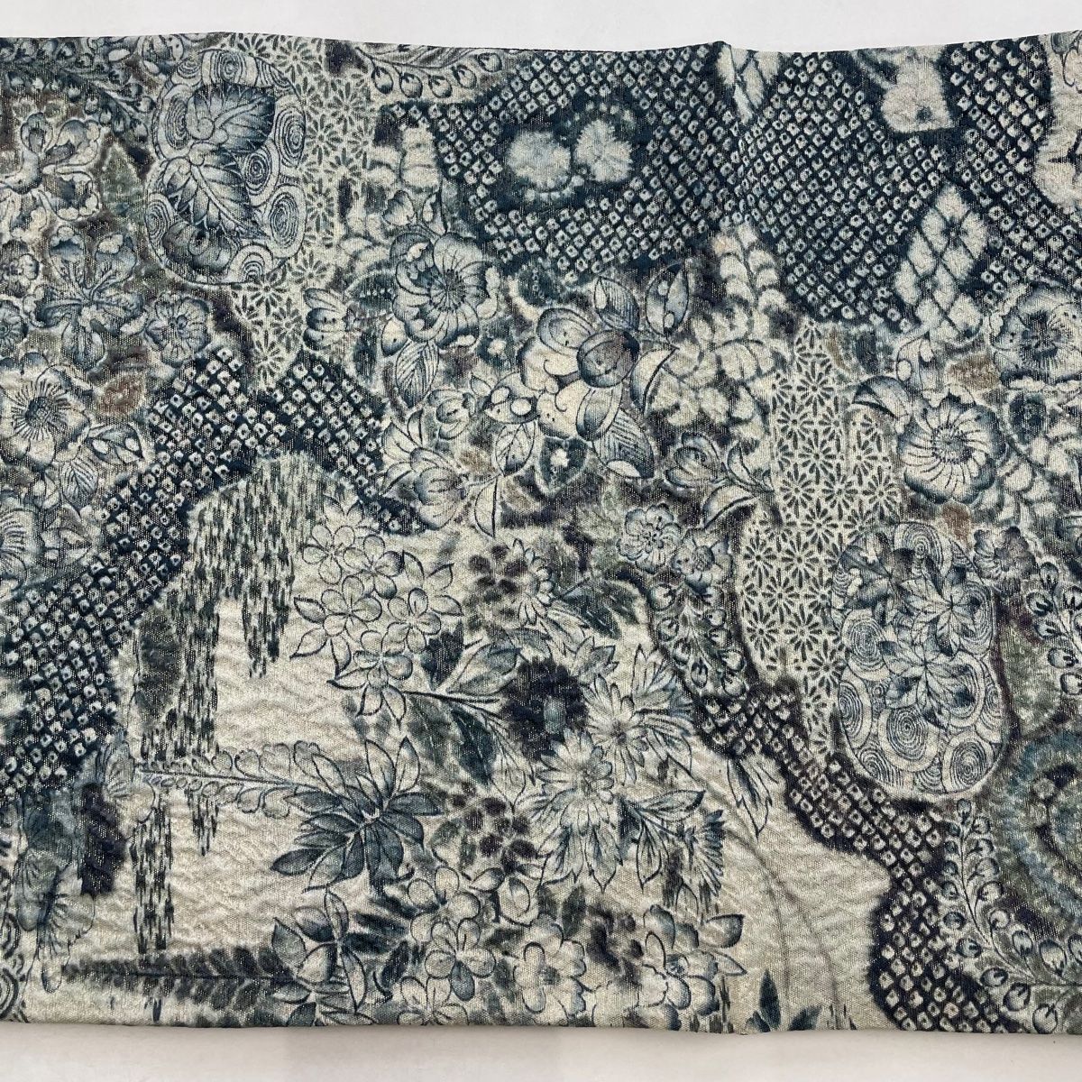 袋帯 美品 秀品 草花 霞 金通し 青緑 全通 正絹 【中古】 - メルカリ