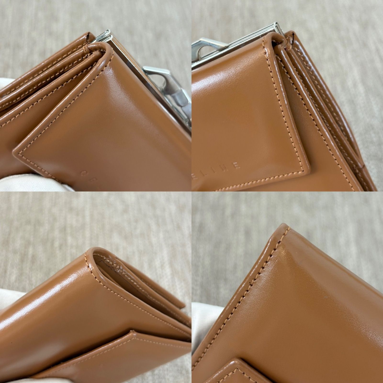 【美品】セリーヌ　財布 CELINE [新品/正規ラッピング済] セリーヌ 財布 ミニ 三つ折り