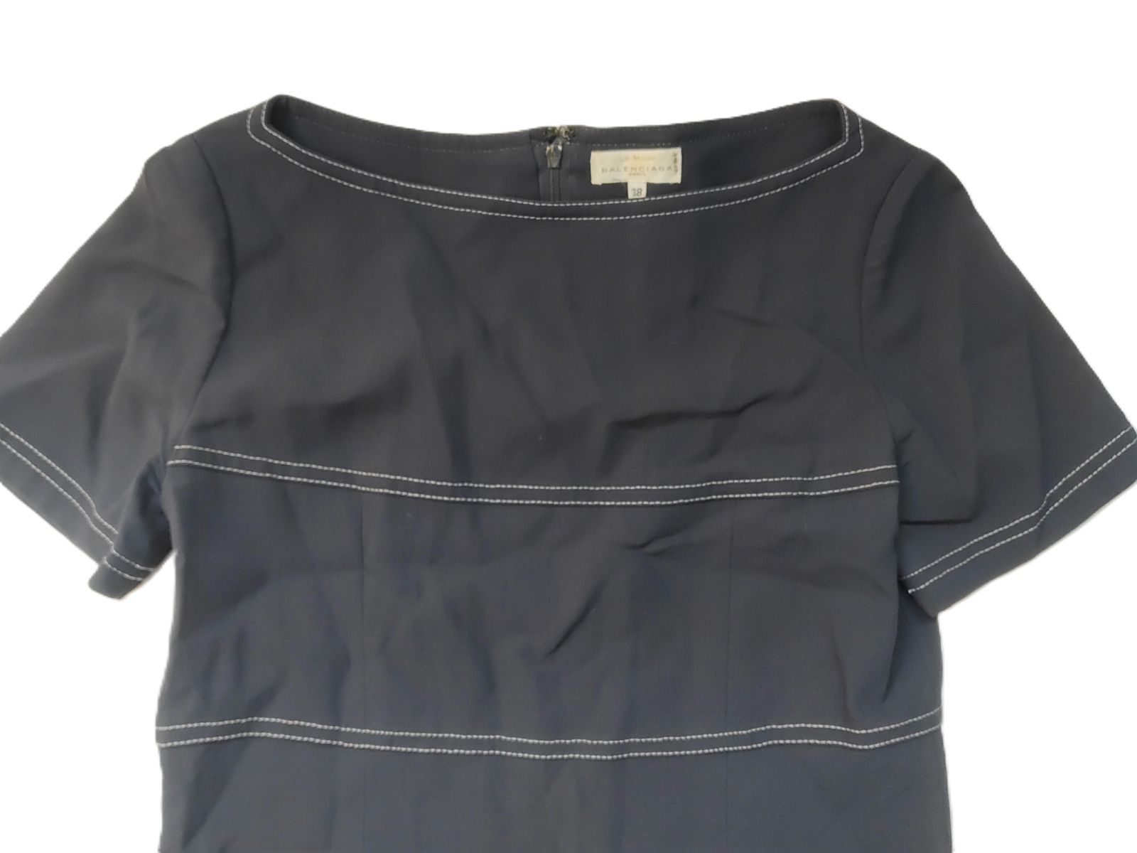 ●バレンシアガ半袖ワンピース/mo-A-215-6172-5.4 ○BALENCIAGA バレンシアガ半袖ワンピース/mo-A-215-6172-5.4