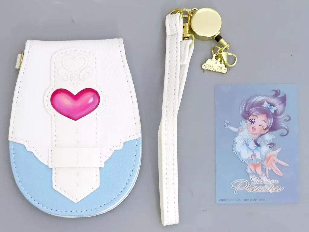 中古】財布・パスケース キュアホワイト カードコミューン型