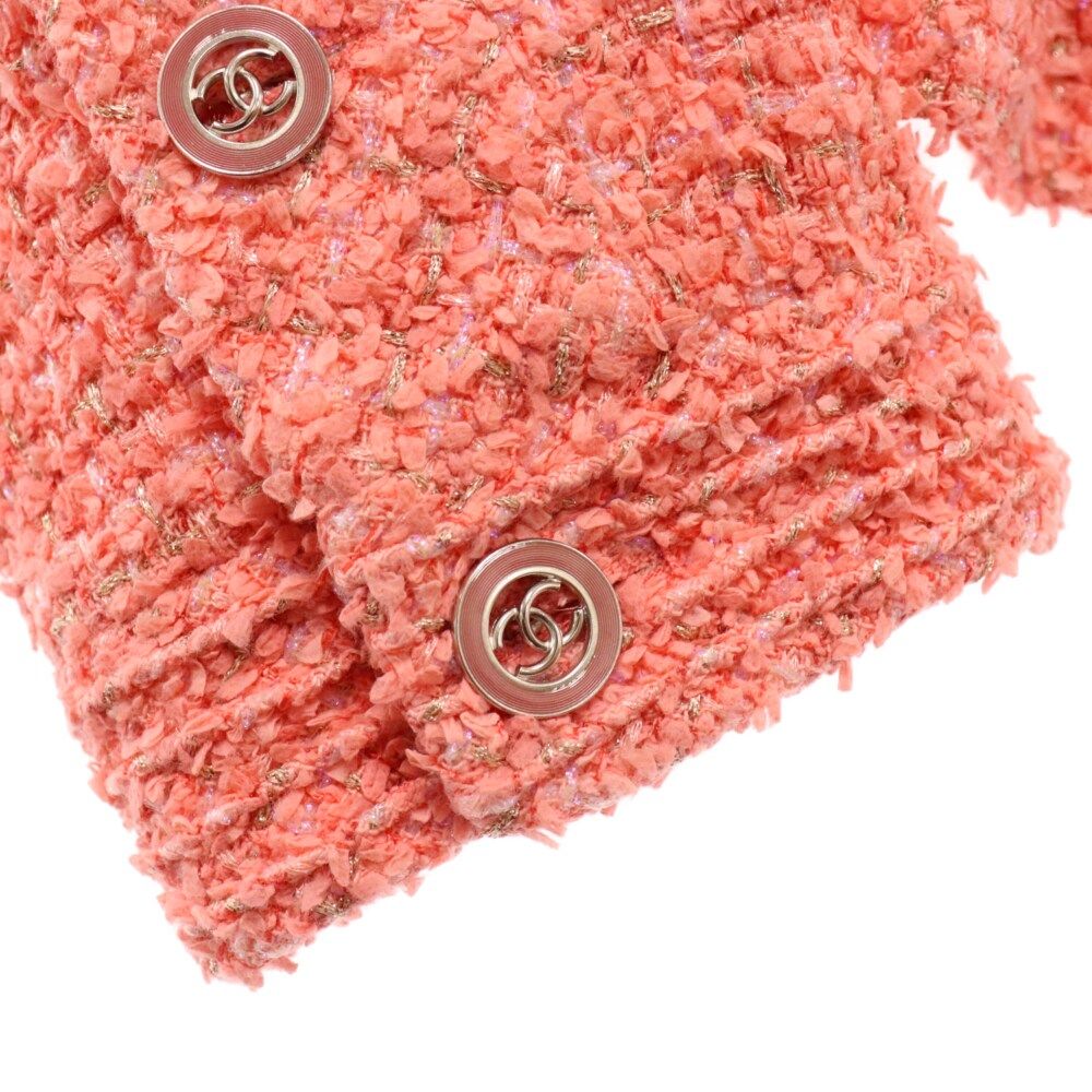 CHANEL (シャネル) 20P ココマークボタン ツイードジャケット CHANEL (シャネル) 20P ココマークボタン ツイードジャケット