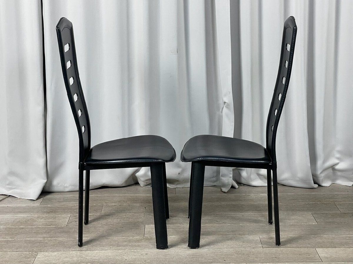 GS63 IDC 大塚家具 ダイニングチェア 2脚セット ハイバック 椅子 8339