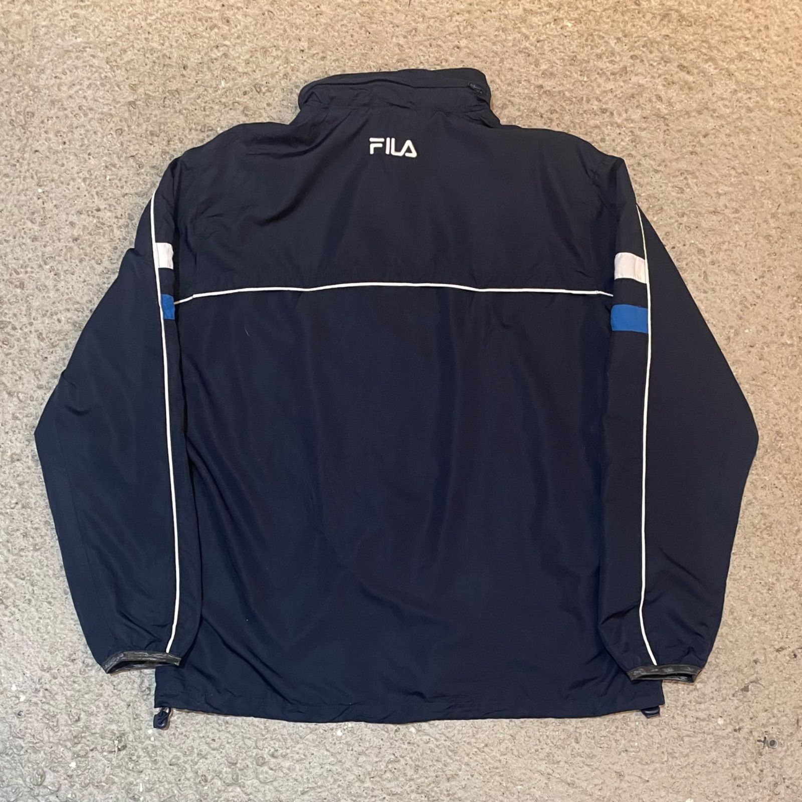 LFYT×FILA ナイロンジャケット セットアップ ネイビー FILA フィラ ナイロンジャケット トラックジャケット メンズ