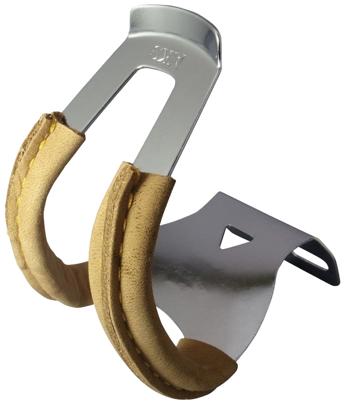 【新着商品】ディープ 革付き) (ハーフクリップ w/leather DEEP CLIP ブラウン HALF トウクリップ 自転車 MKS(三ヶ島製作所)