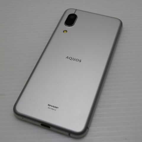超美品 SIMフリー AQUOS sense3 lite シルバーホワイト スマホ