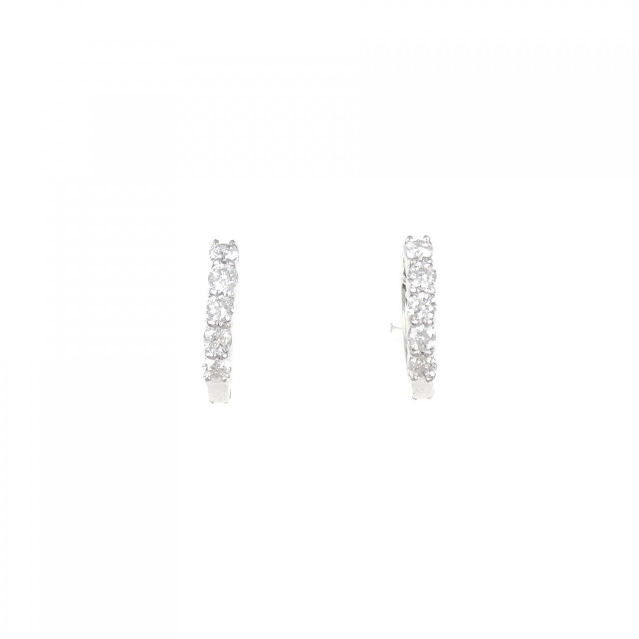 K18WG ダイヤモンド ピアス 0.30CT