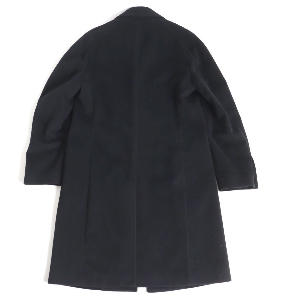 【paul smith】ウール&アンゴラ フード ロングコート　比翼　フライ paul smith】ウール&アンゴラ フード ロングコート比翼フライ