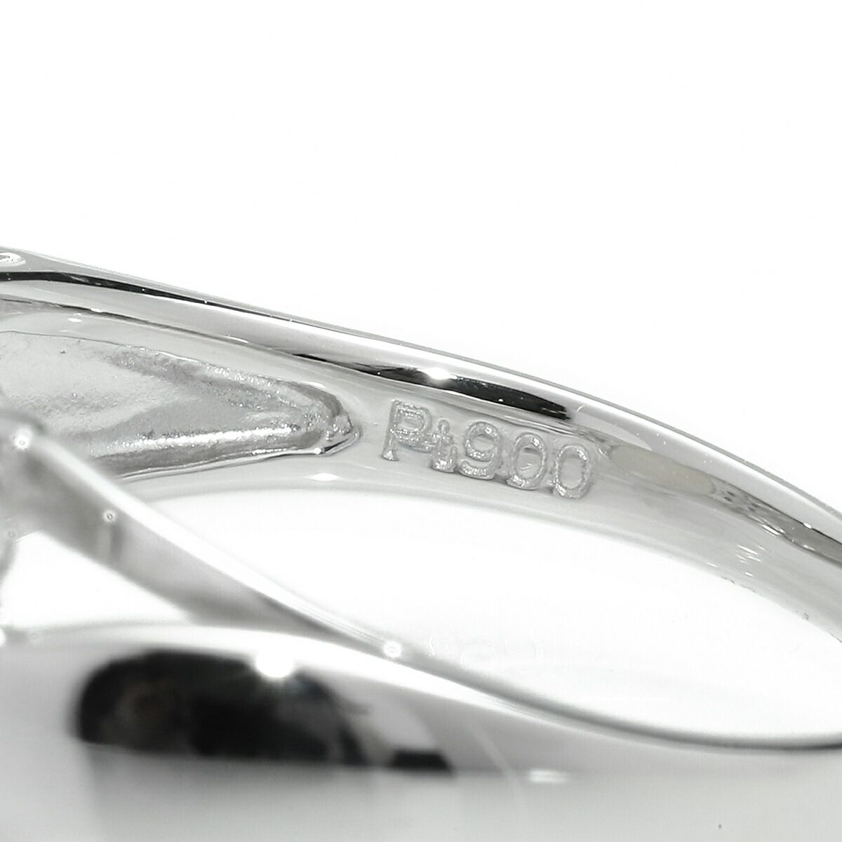 リング 指輪 オパール 1.61ct ダイヤモンド Pt900 14号 中古  