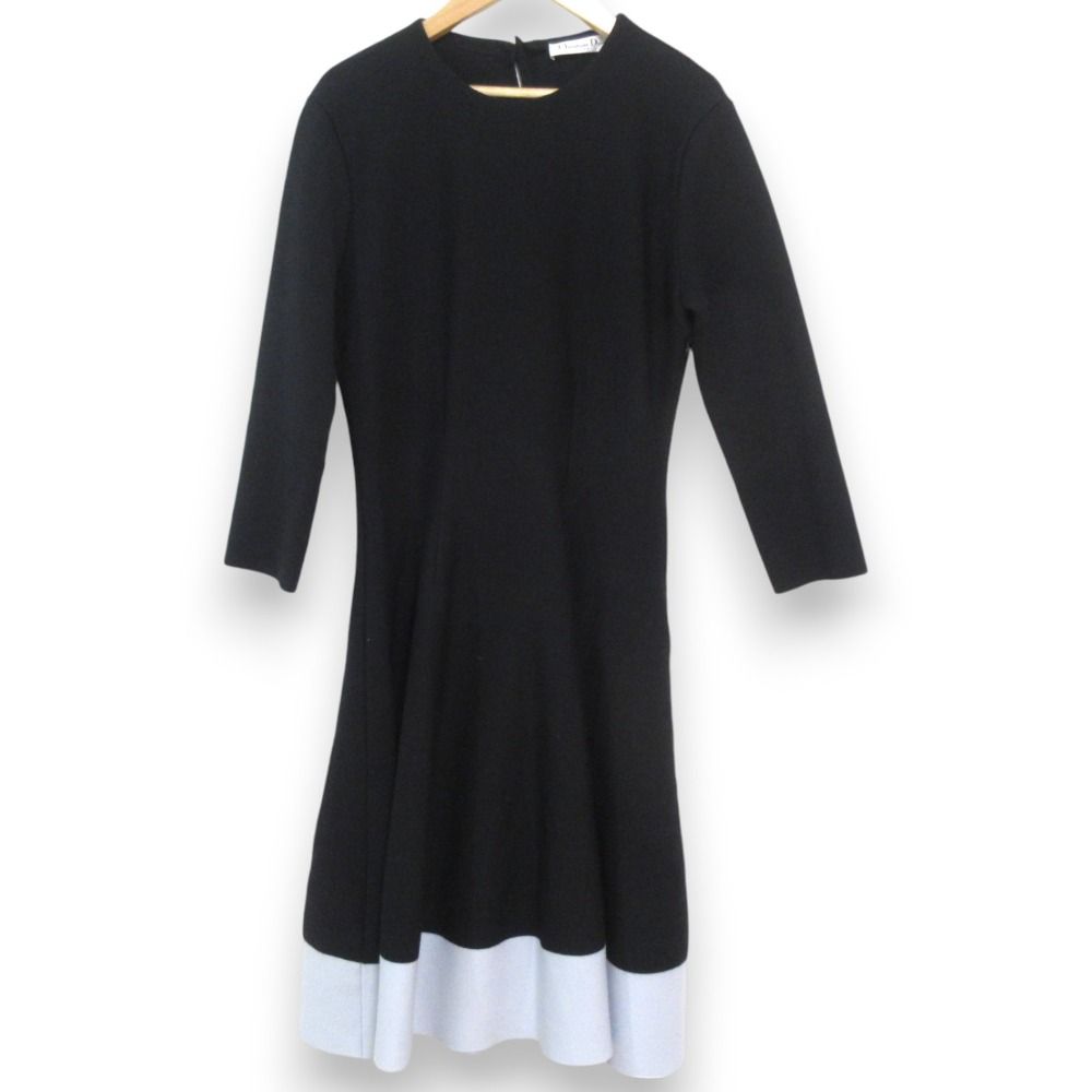 dior黒い長袖フレアワンピース dior黒い長袖フレアワンピース