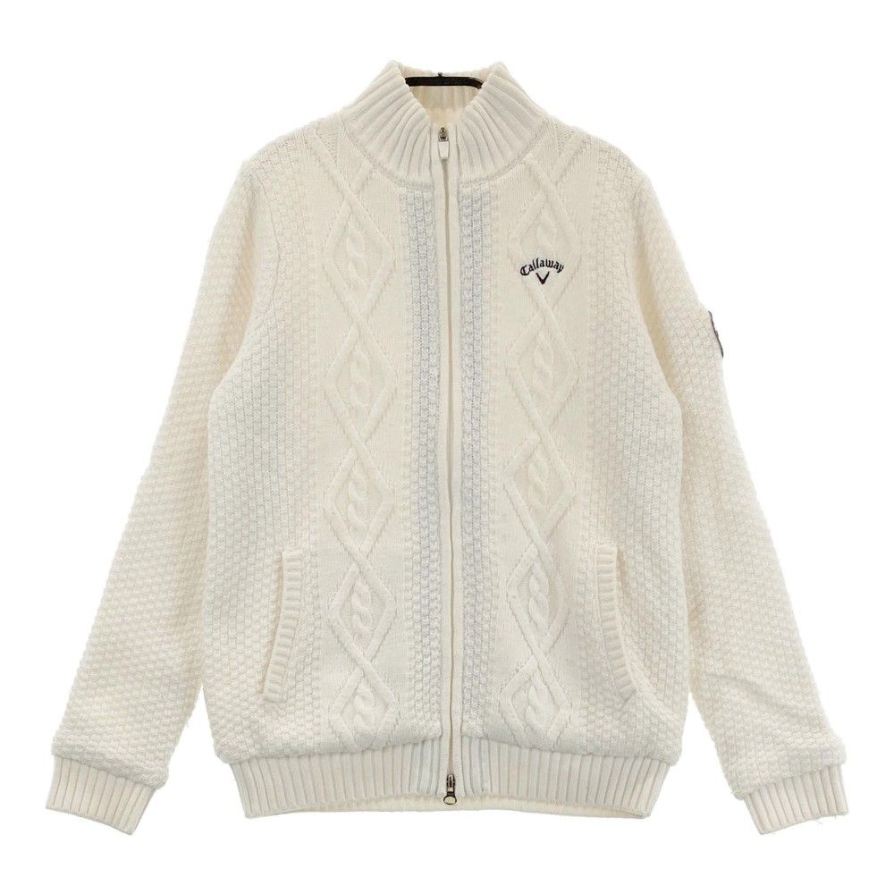 CALLAWAY キャロウェイ ジップジャケット ホワイト系 M ゴルフウェア