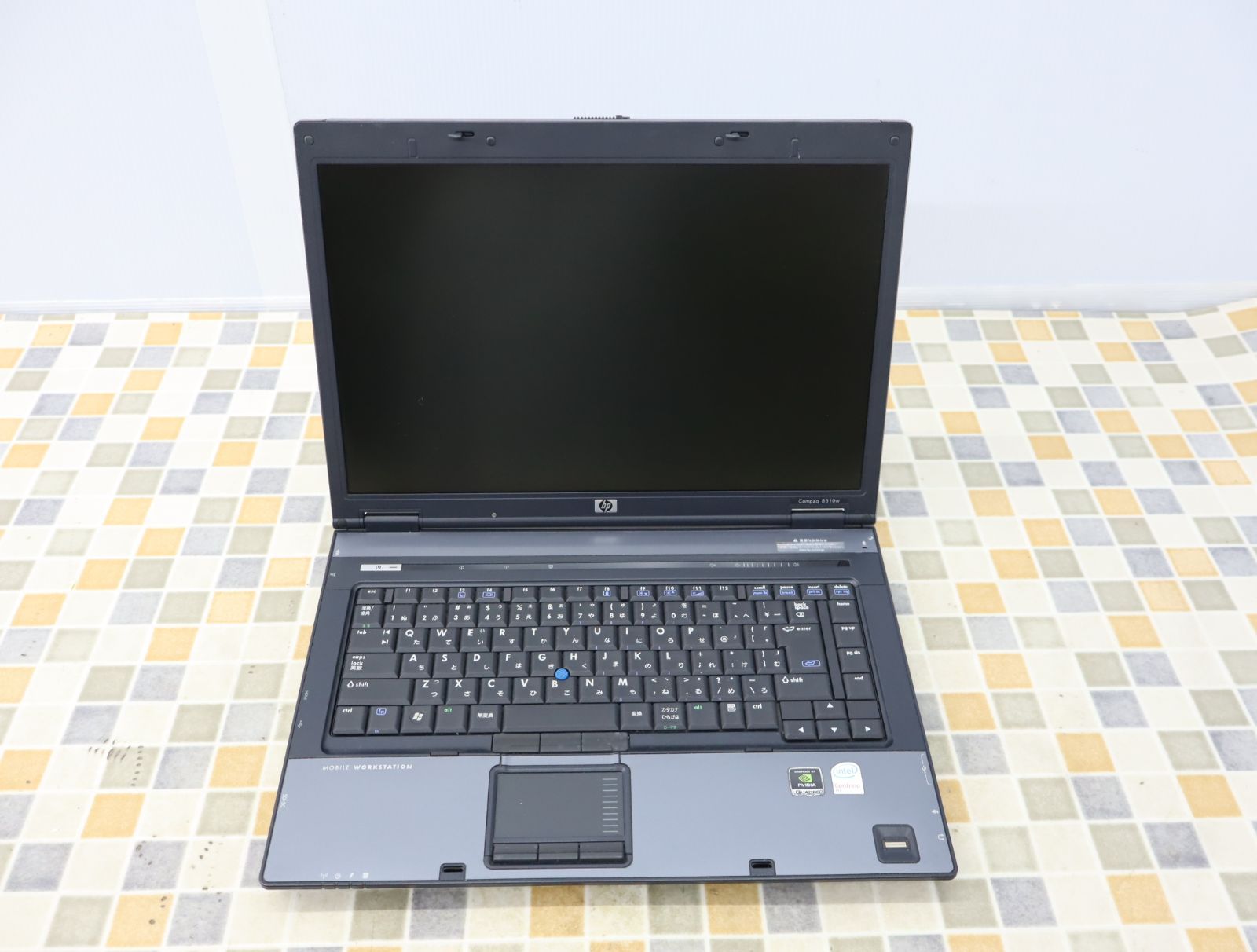 ジャンクPC 通電不可｜15.4インチ ノートパソコン｜HP Compaq 8510W ｜メモリ1G HDDなし  部品取りO4664