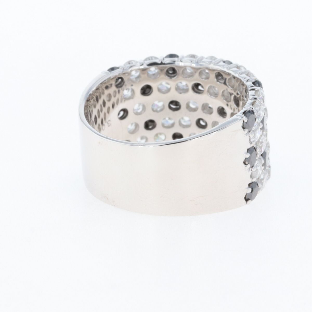 メレダイヤ デザインリング K18 ホワイトゴールド 指輪 リング 11号 WG 