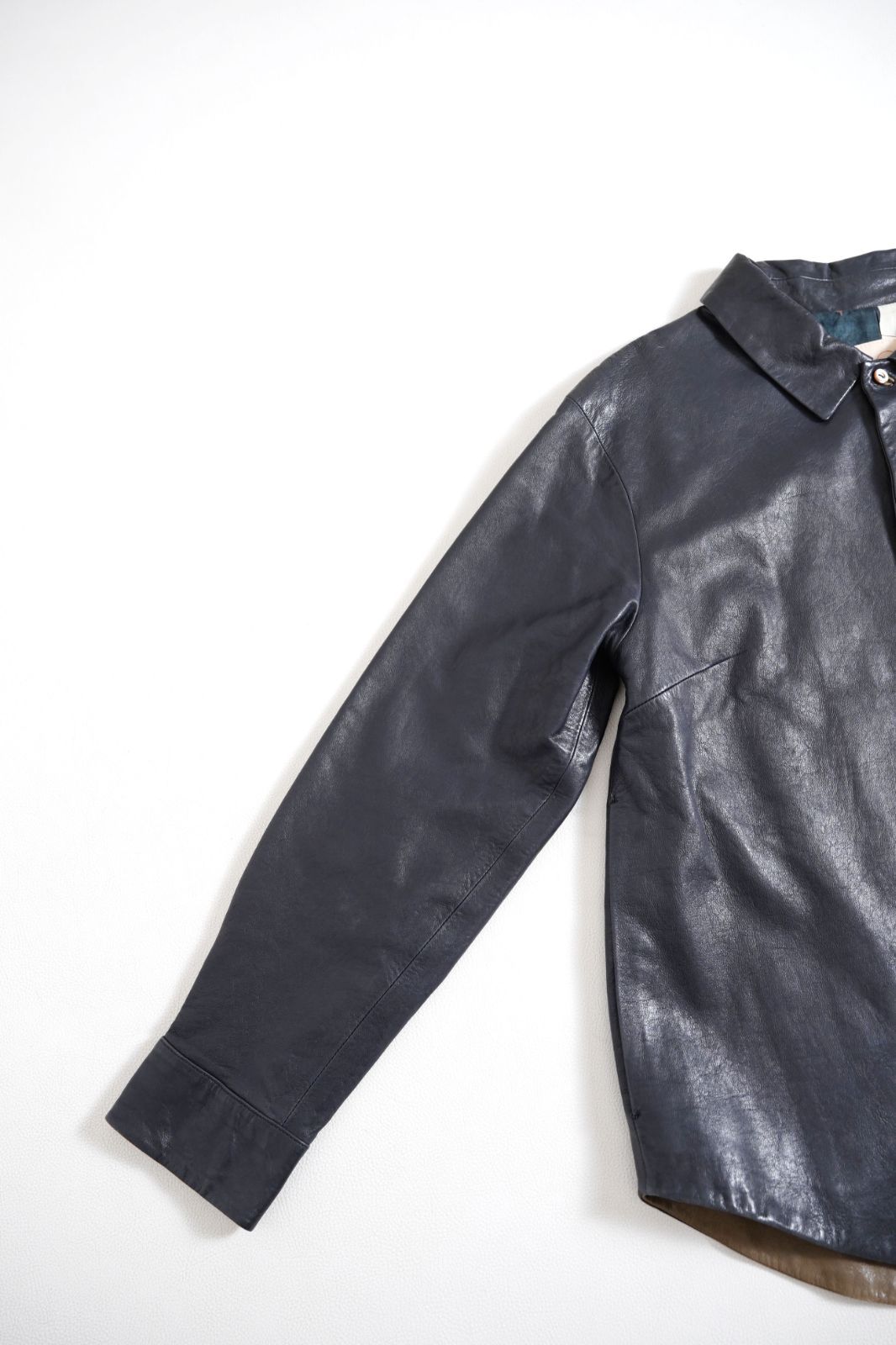 【美品】パラスパレス　ラムレザー ジャケット　花柄　24年AWモデル　定価18万 美品】パラスパレス ラムレザー ジャケット 花柄 24年AWモデル