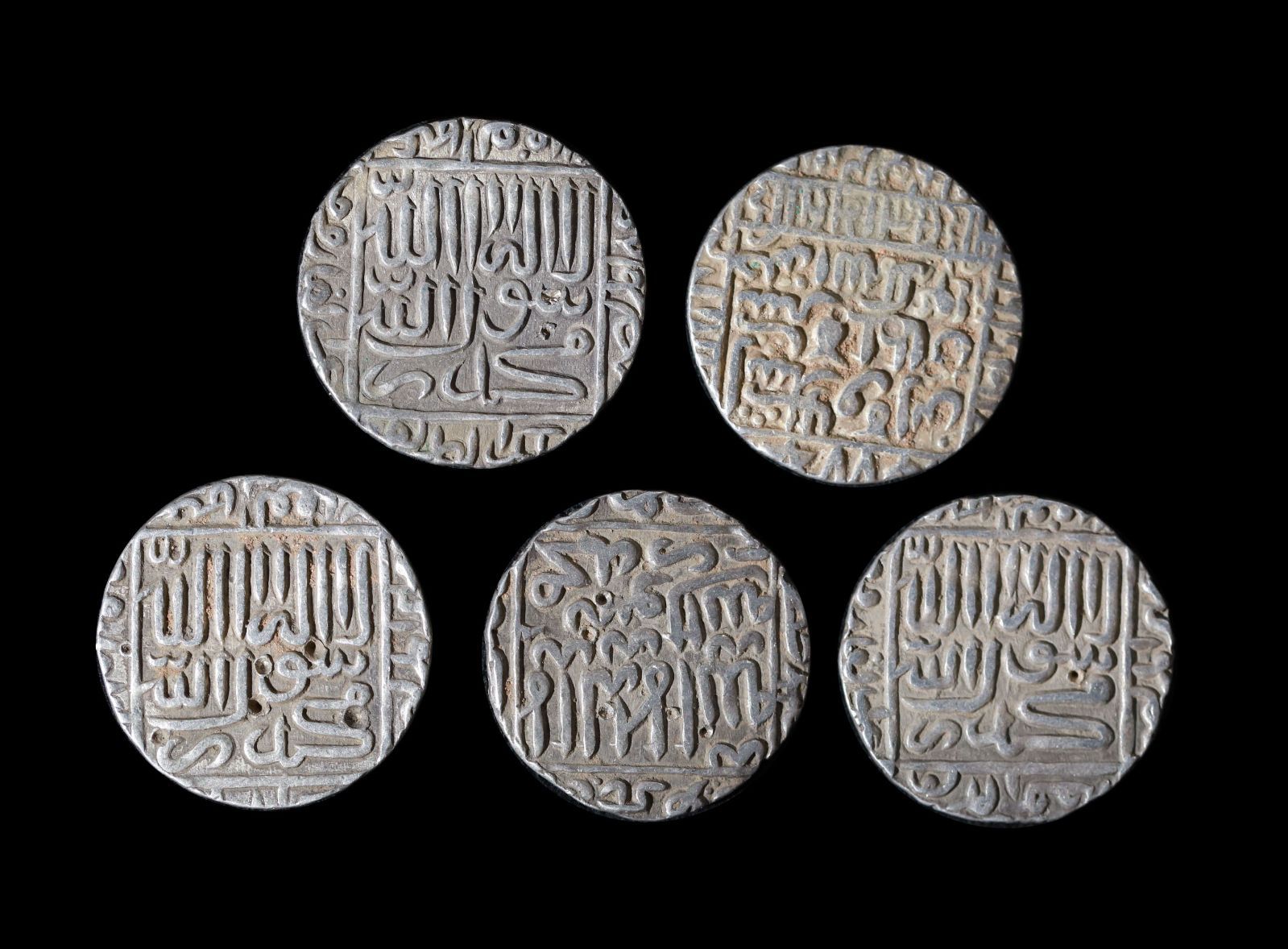 Lot of India Coins インド 5PCS 5枚組 銀貨