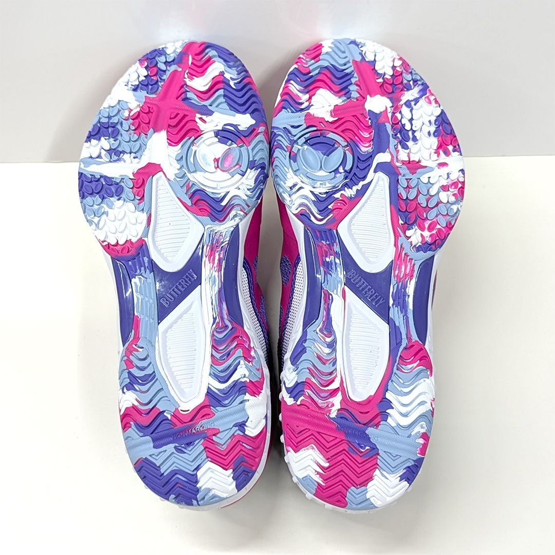  Butterfly バタフライ 男女兼用卓球シューズ レゾライン レバリス 93710 324 ロゼ グレープ シューズ(男性用) 卓球