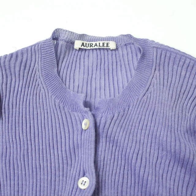 AURALEE オーラリー 18SS 日本製 WATER TWISTED RAMIE RIB KNIT 