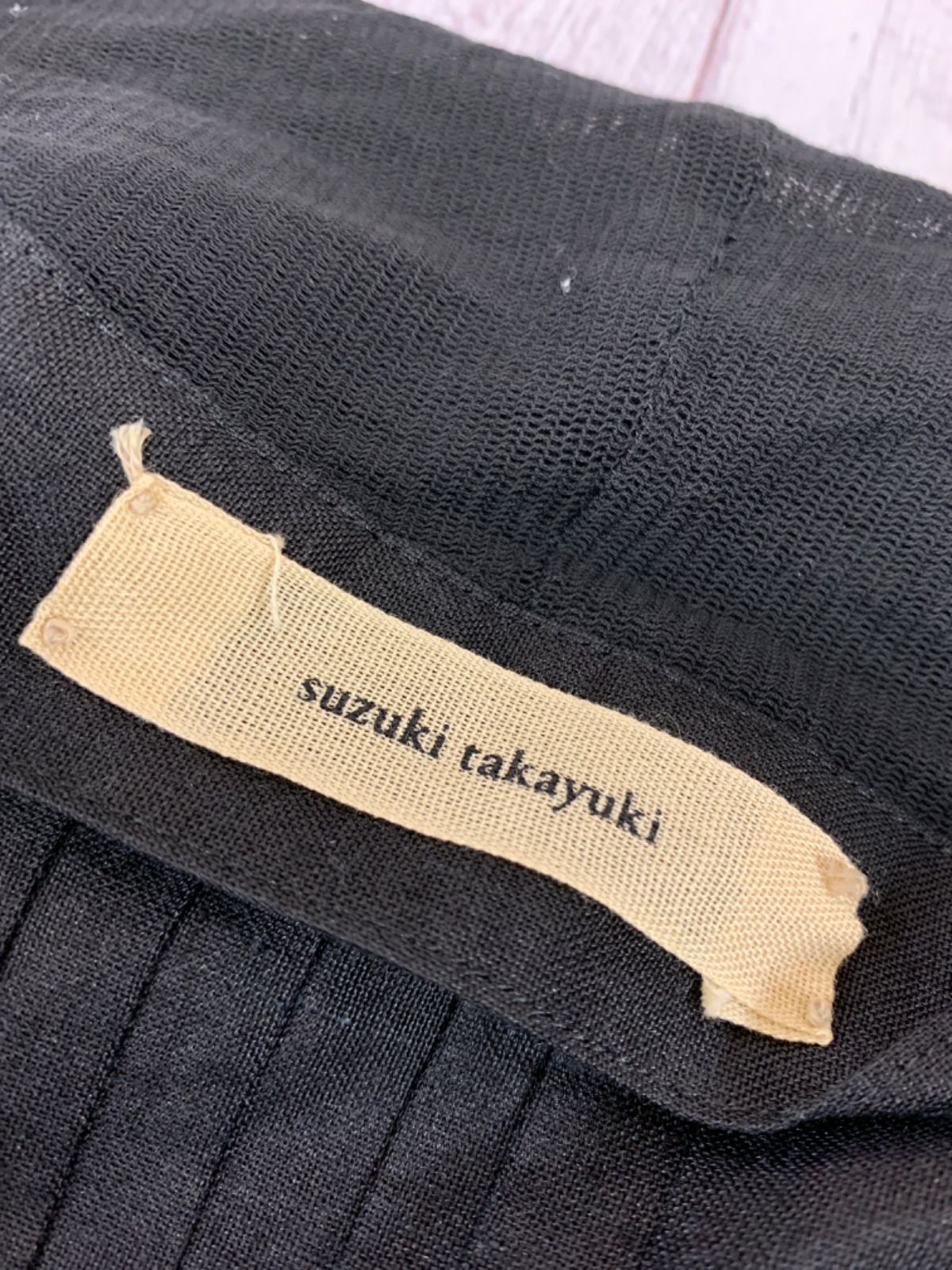 ☆suzuki takayuki スズキタカユキ リネンカーディガン 半袖