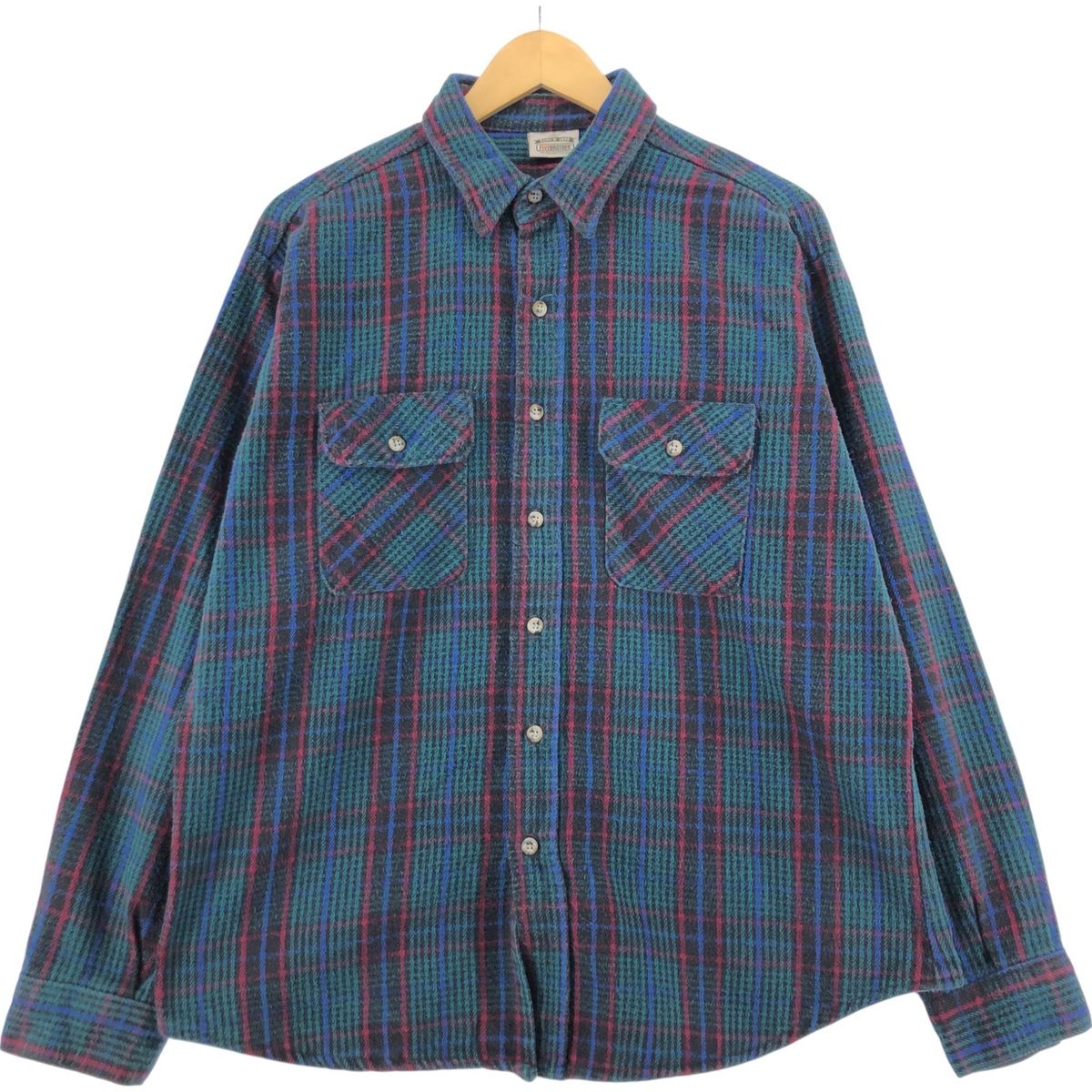 古着 90年代 ファイブブラザー Five Brother 長袖 ヘビーネルチェック