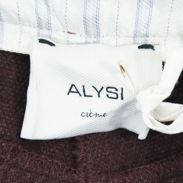 85%OFF 新品 アリジ ALYSI パンツ 42 EPT1001 Lサイズ ボルドー