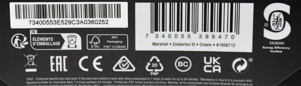 マーシャル EMBERTON