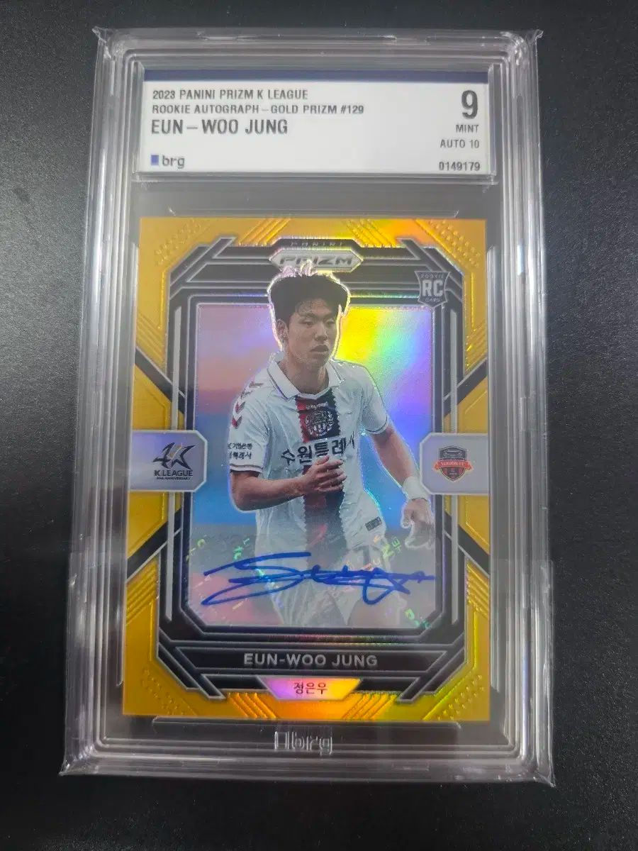 Kリーグ プリズム 23 水原FC チョン ウンウ GOLD AUTO 10 BRG9