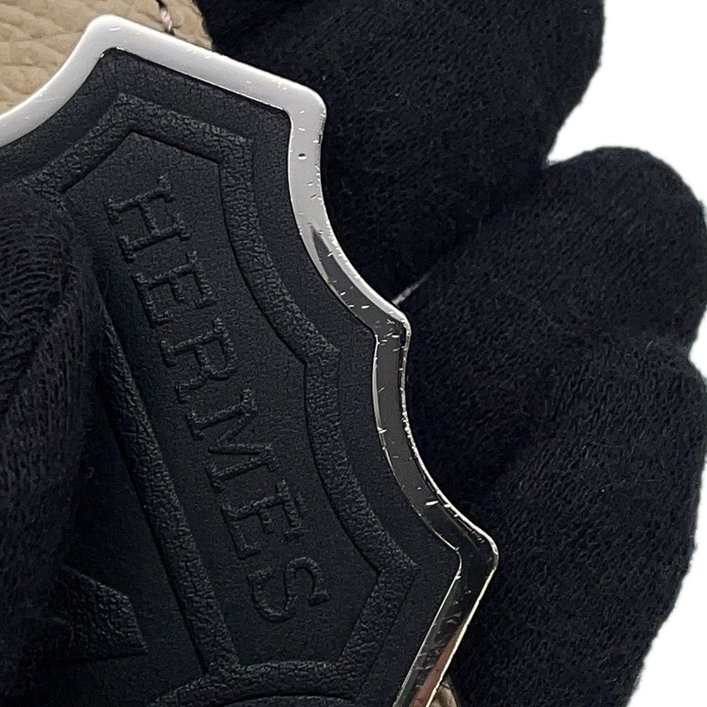  エルメス べルト エンブレム リバーシブル ヴェールグリス トレンチ シルバー金具 エプソン U刻印 サイズ90 メンズ ソルド品 オンザロード ベルト 小物