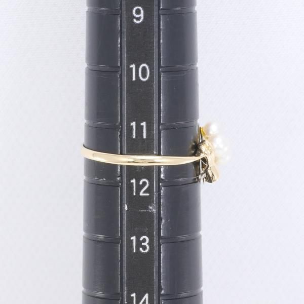K18YG リング 指輪 11.5号 パール 約3mm 総重量約1.2g - ワンダー 