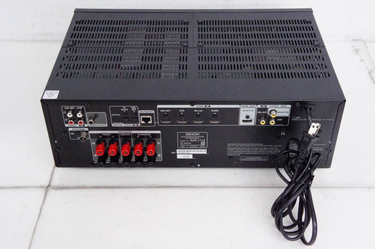 中古】Denonデノン 51ch AVサラウンドレシーバー AVR-1713