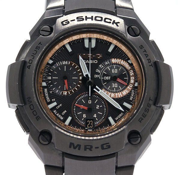 ☆希少！電池交換済！良品！世界100本限定！CASIO カシオ G-SHOCK ジーショック MRG-8000RG-1AJF K18PG×チタン  ソーラー メンズ☆ - メルカリ