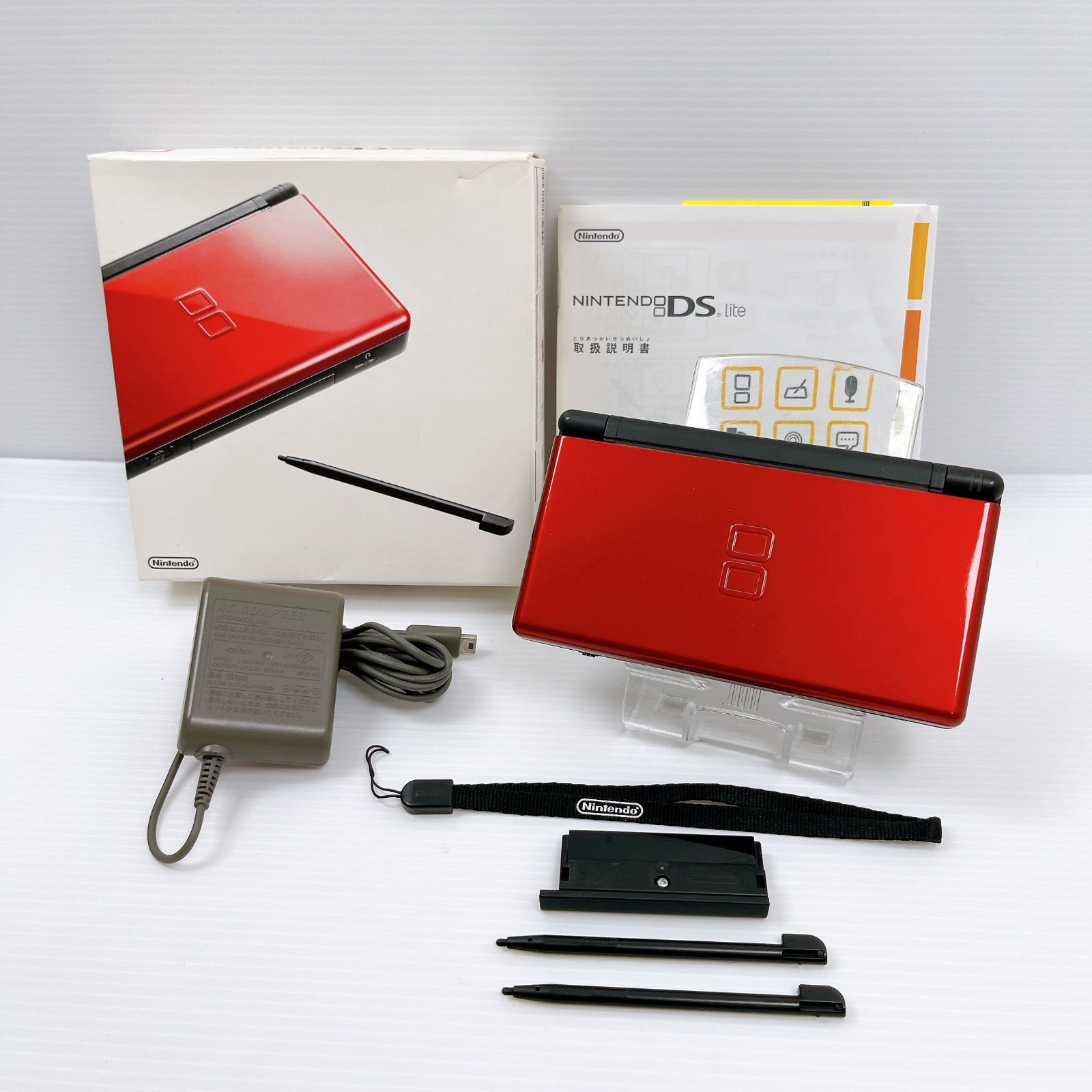 Nintendo　ニンテンドーDSlite クリムゾンブラック　美品　セット 美品 DS Lite クリムゾンブラック 遊べるセット 動作確認済み