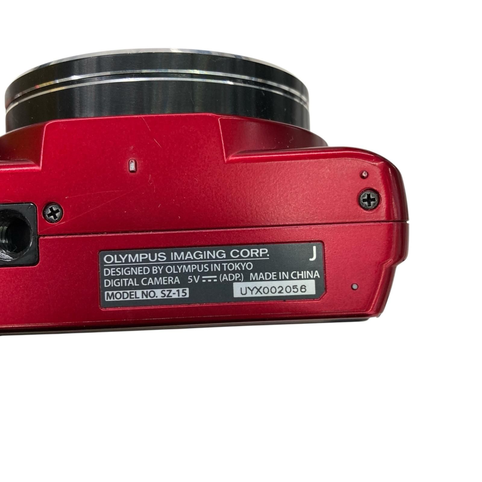  186000 OLYMPUS オリンパス コンパクトデジタルカメラ 24倍ズーム SZ 15 レッド コンパクトデジタルカメラ デジタルカメラ