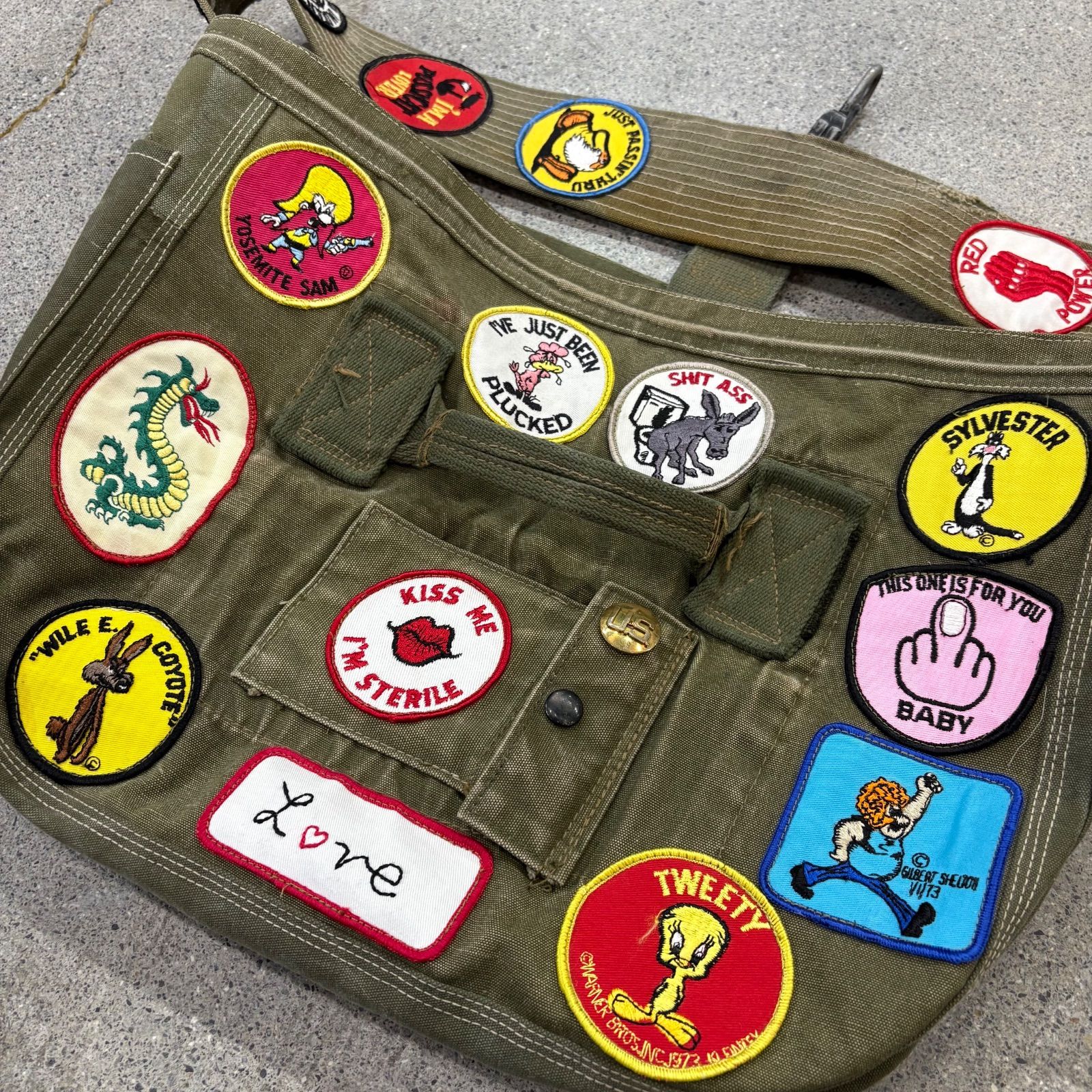 Kitzfitz handmade in LA】Around 50s Shoulder Bag 