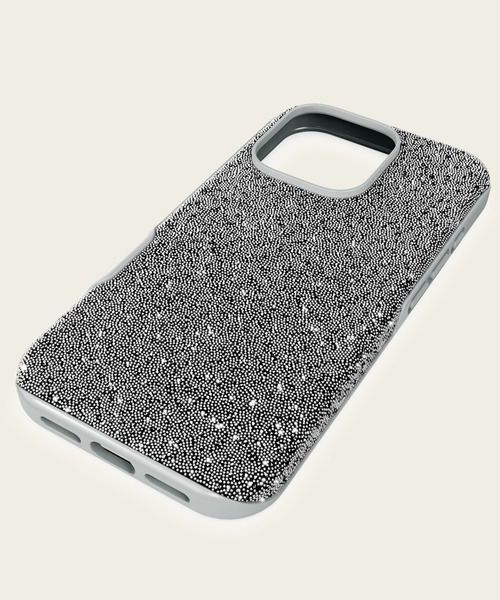 スマホケース 公式 スワロフスキー High スマートフォンケース iPhone 16 Pro シルバー系