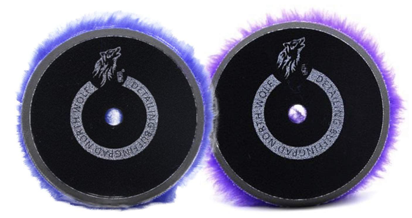 マルチ Splash North Wolf ポリッシング ウールバフ 125mm 外径150mm (2枚set青＆紫)
